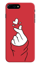 Korean Love Sign iPhone 8 Plus Hard Case Back Cover by Casekaro