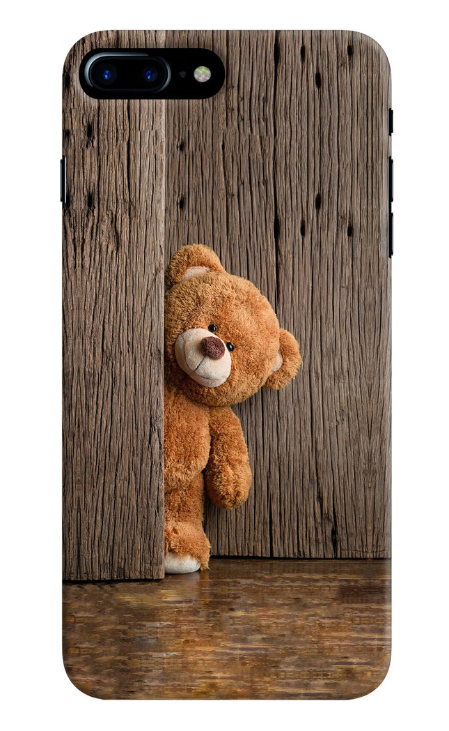 Teddy Wooden iPhone 8 Plus Hard Case Back Cover by Casekaro