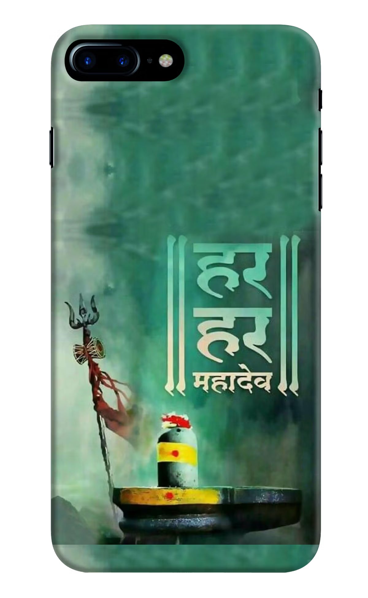 Har Har Mahadev Shivling iPhone 8 Plus Hard Case Back Cover by Casekaro