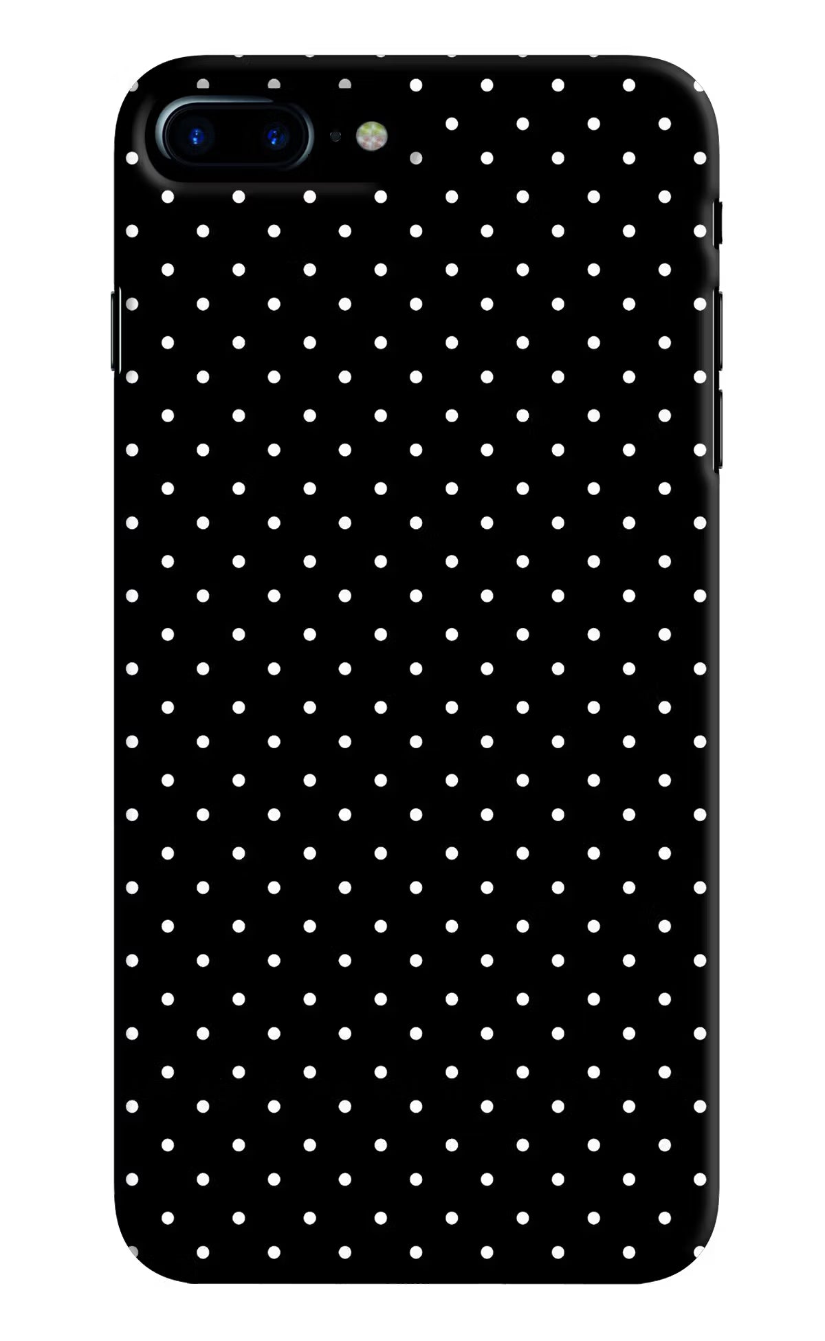 White Dots iPhone 8 Plus Hard Case Back Cover by Casekaro
