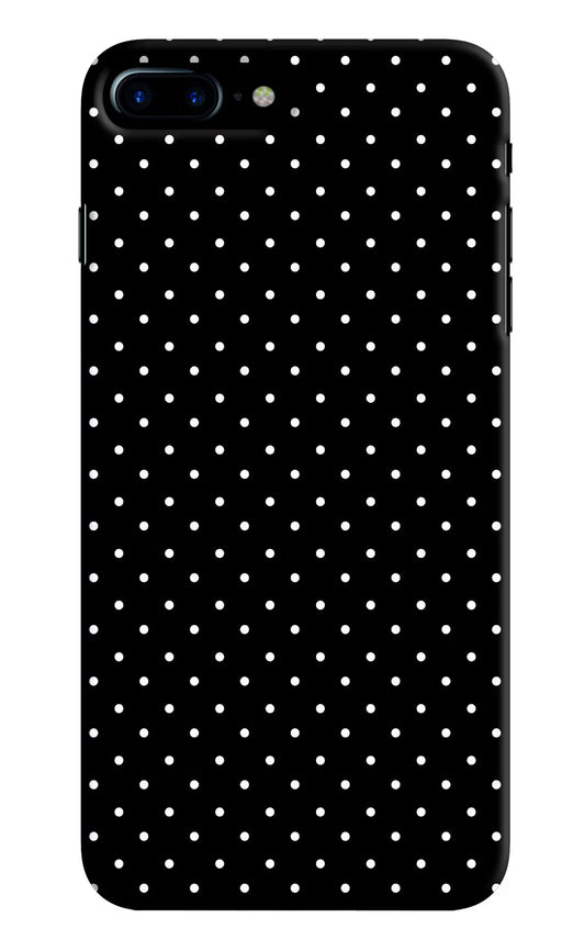 White Dots iPhone 8 Plus Hard Case Back Cover by Casekaro