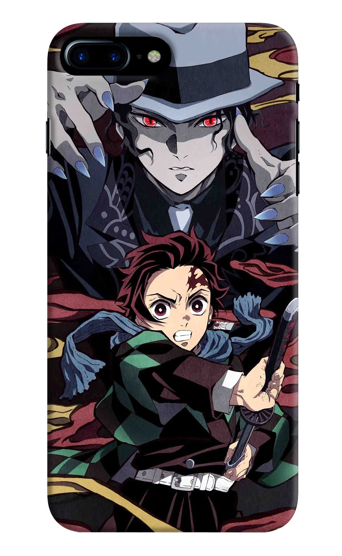 Demon Slayer iPhone 8 Plus Hard Case Back Cover by Casekaro