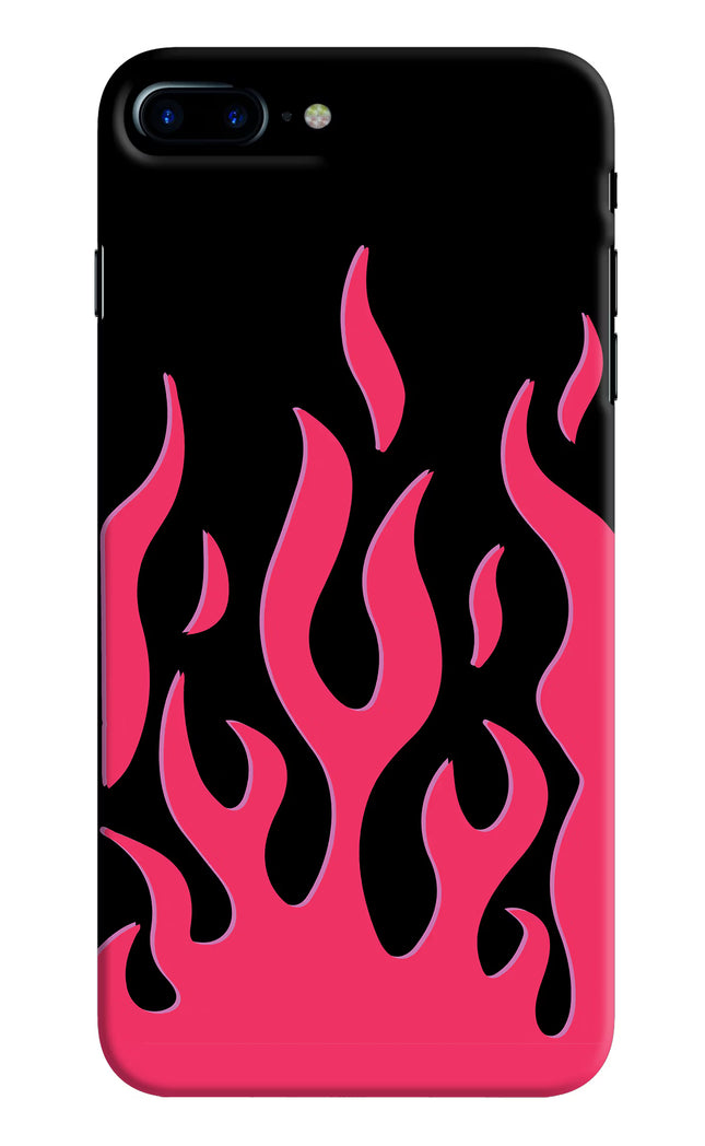 Fire Flames iPhone 8 Plus Hard Case Back Cover by Casekaro