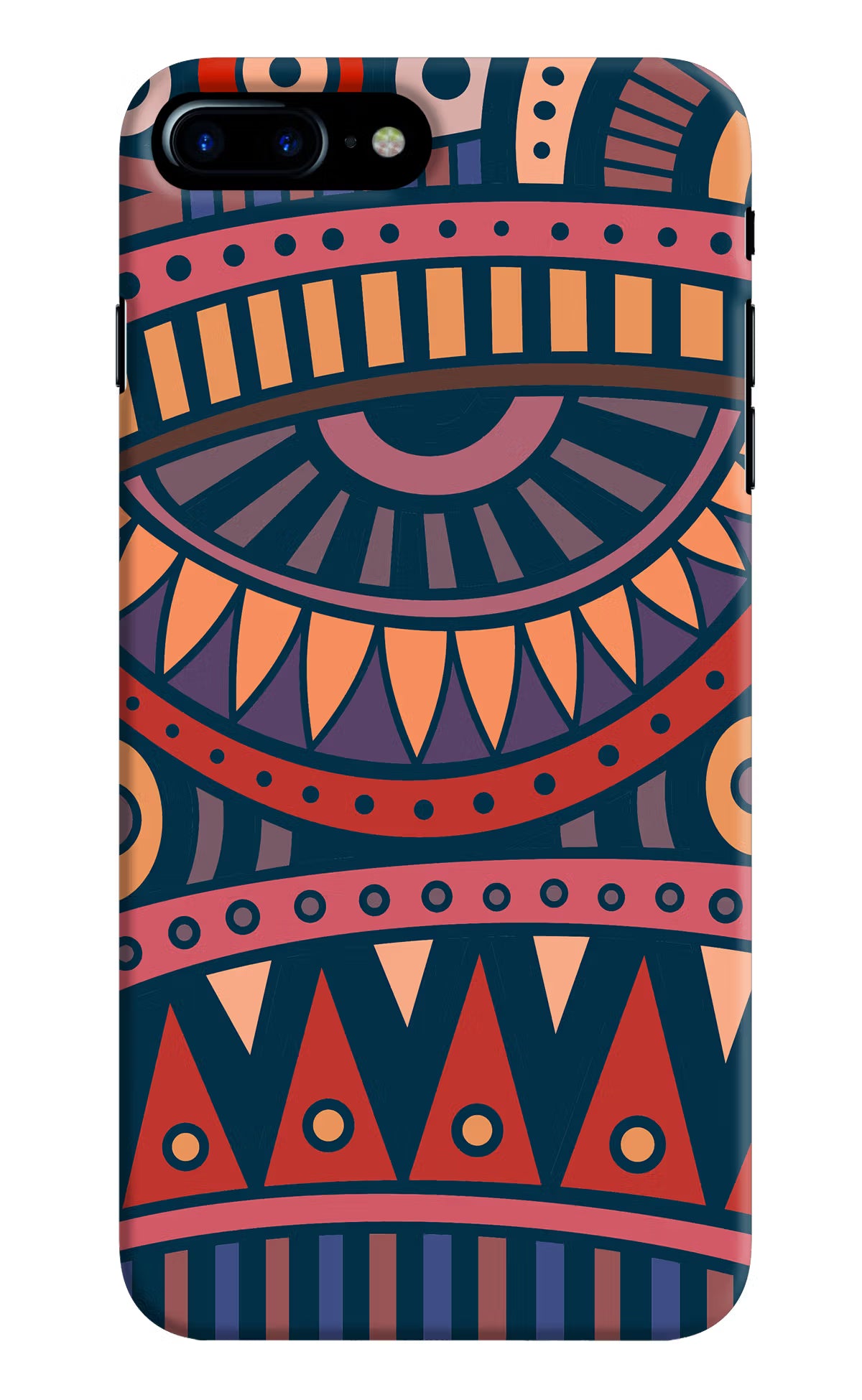 African Culture Design iPhone 8 Plus Hard Case Back Cover by Casekaro