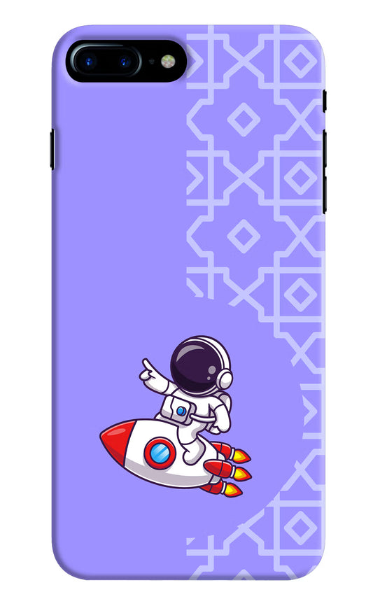 Cute Astronaut iPhone 8 Plus Hard Case Back Cover by Casekaro