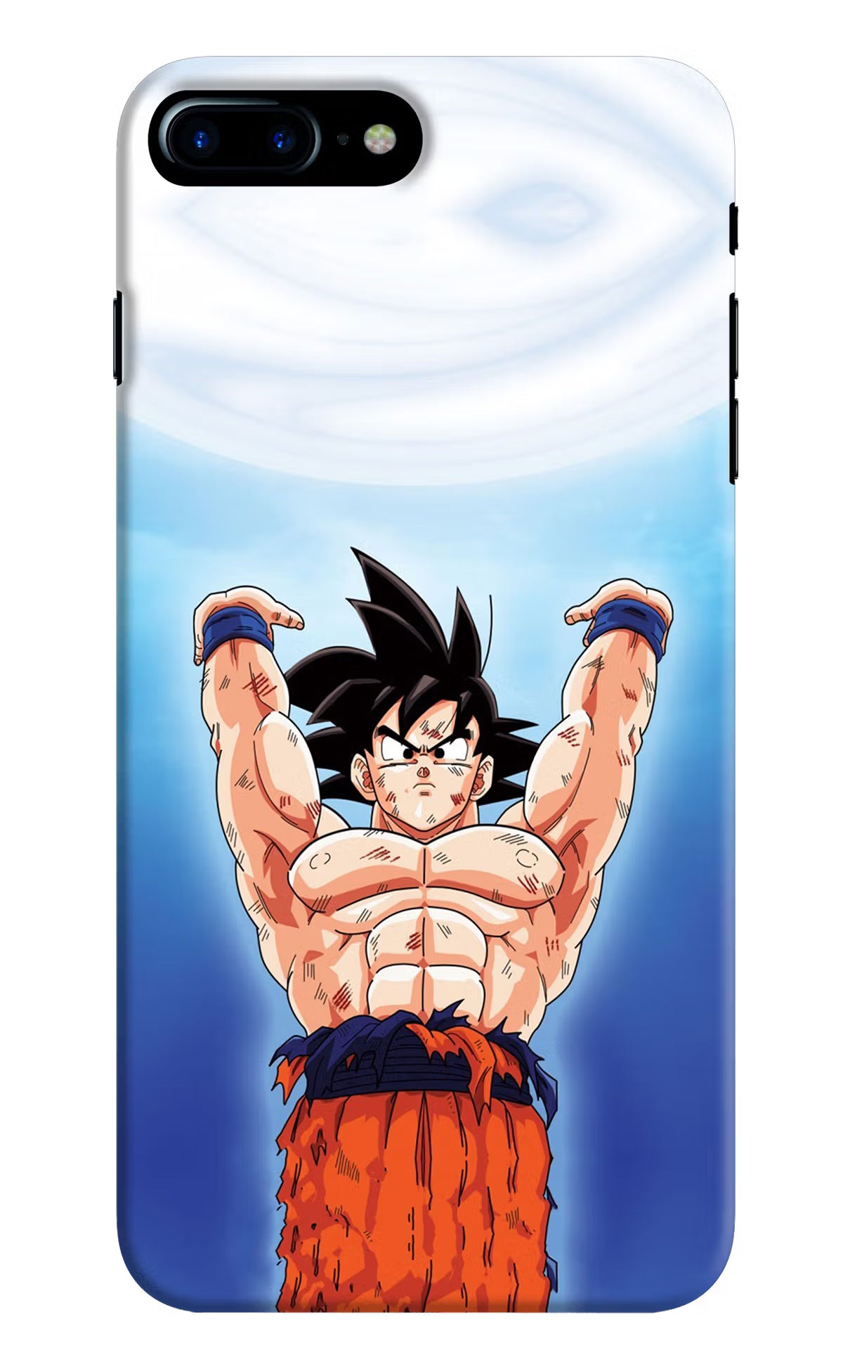 Goku Power iPhone 8 Plus Hard Case Back Cover by Casekaro