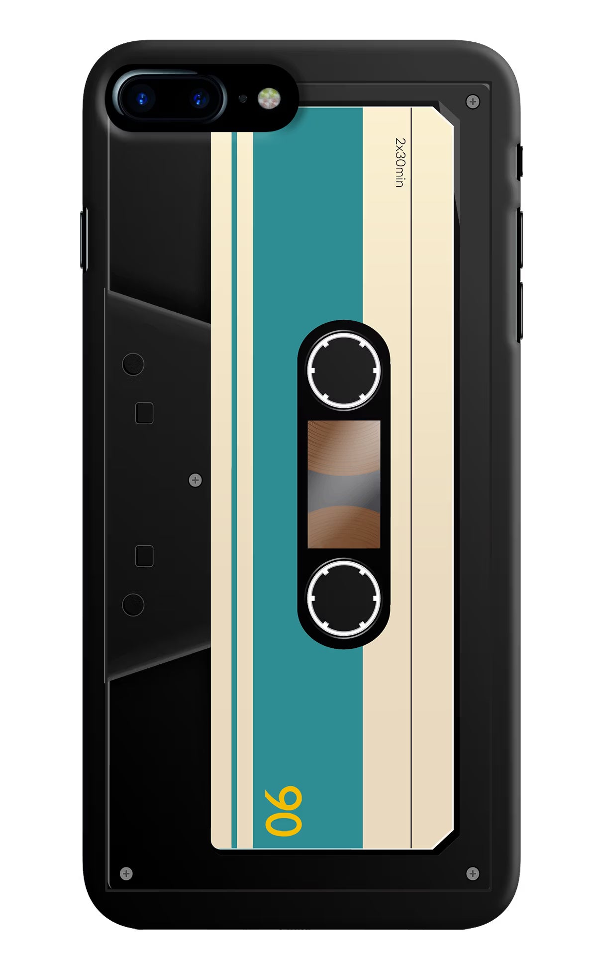Cassette iPhone 8 Plus Hard Case Back Cover by Casekaro
