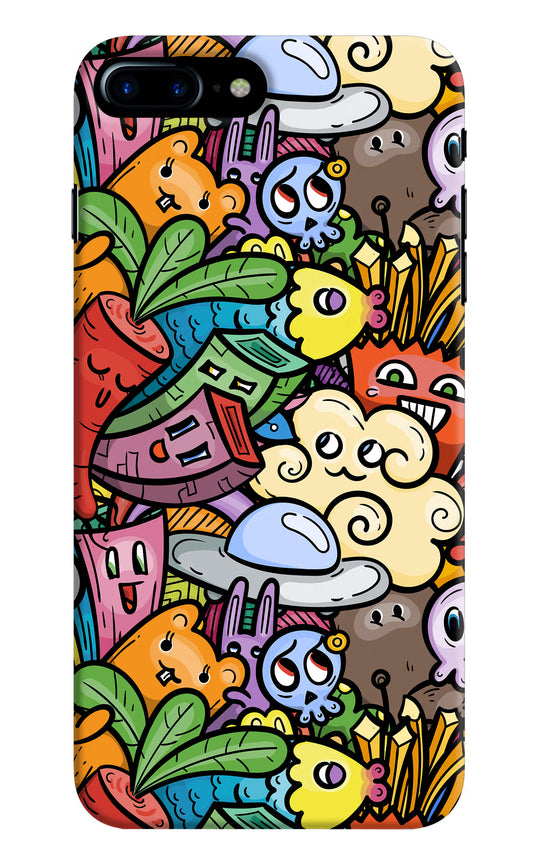 Veggie Doodle iPhone 8 Plus Hard Case Back Cover by Casekaro