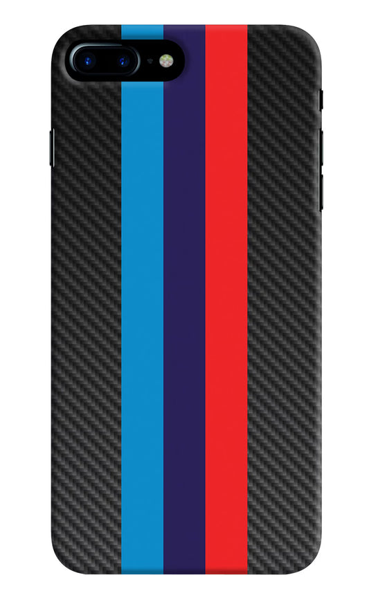 BMW Stripes Pattern iPhone 8 Plus Hard Case Back Cover by Casekaro