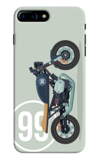 Classic Cafe Racer 99 iPhone 8 Plus Hard Case Back Cover by Casekaro