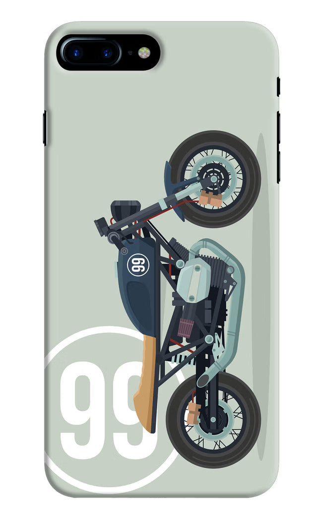 Classic Cafe Racer 99 iPhone 8 Plus Hard Case Back Cover by Casekaro