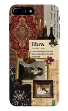 Libra Zodiac iPhone 8 Plus Hard Case Back Cover by Casekaro