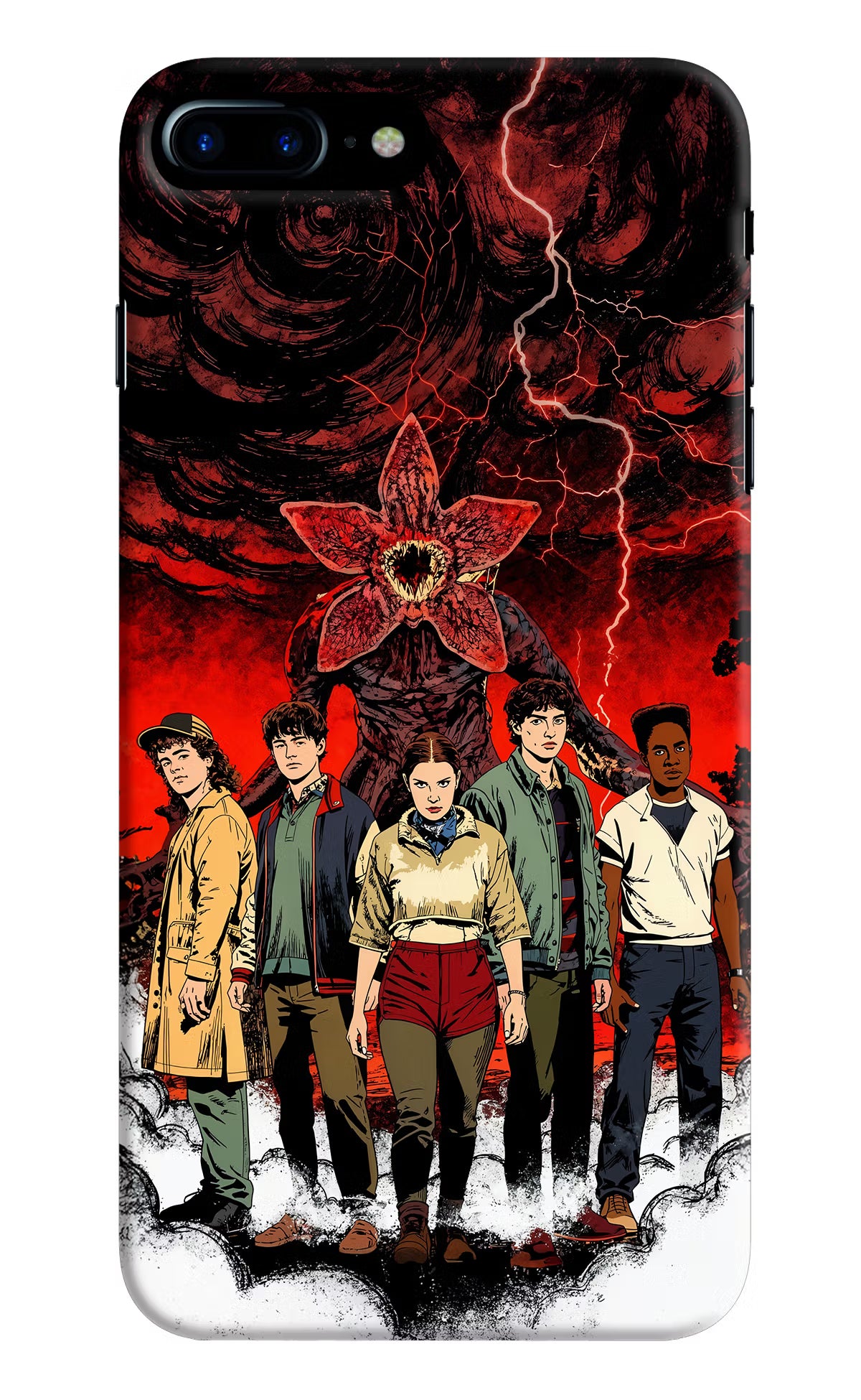 Ordinary Things Characters iPhone 8 Plus Hard Case Back Cover by Casekaro