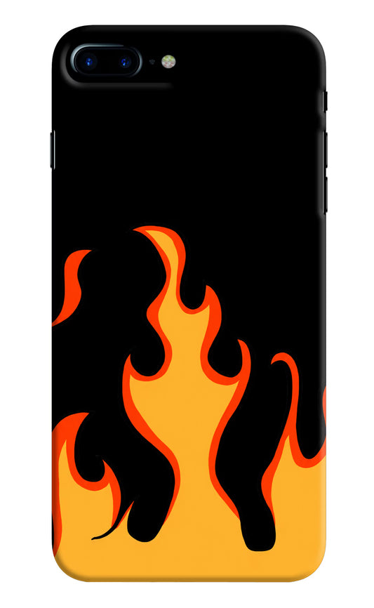 Fired Up – Black iPhone 8 Plus Hard Case Back Cover by Casekaro