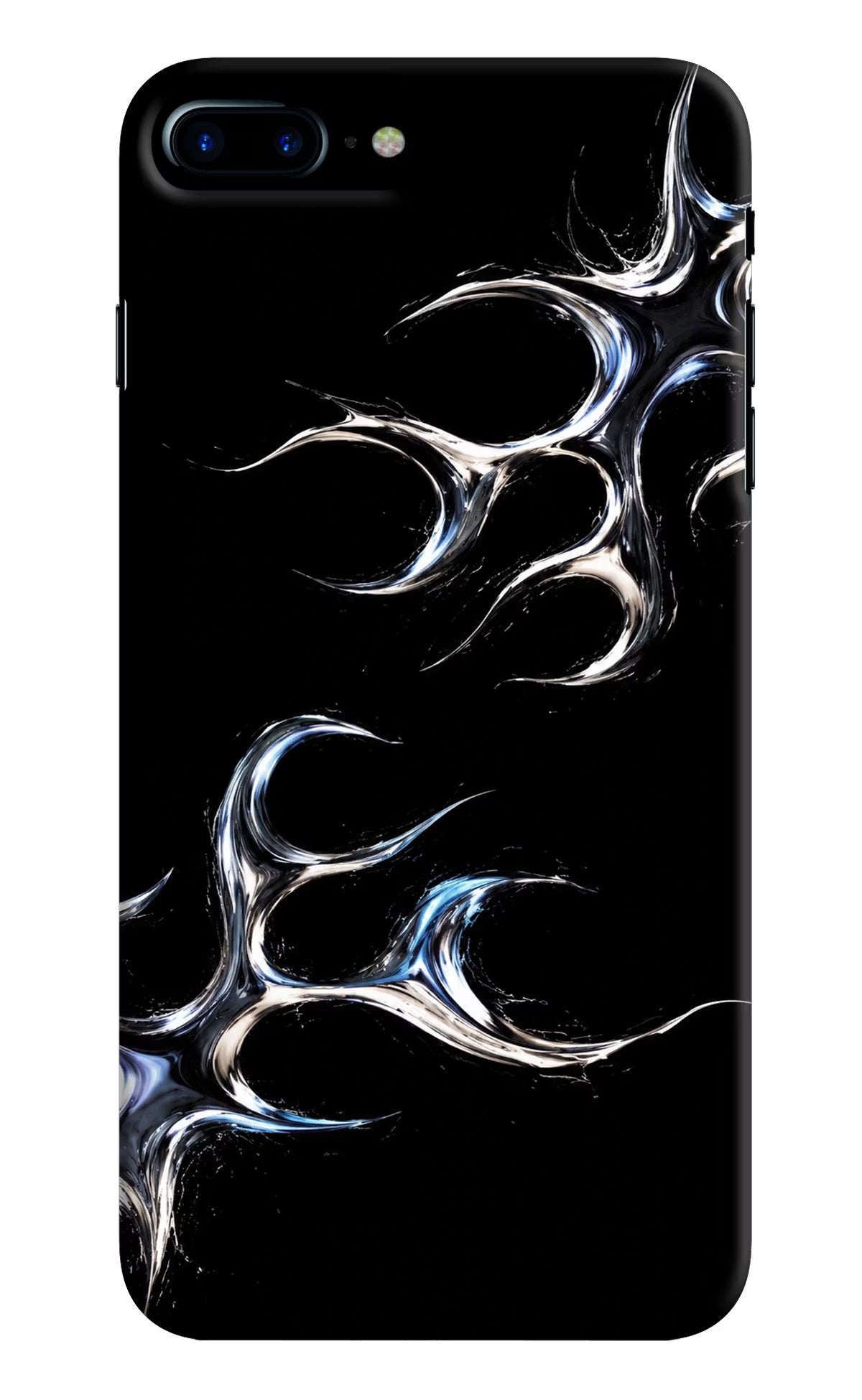 Chrome Tribal iPhone 8 Plus Hard Case Back Cover by Casekaro