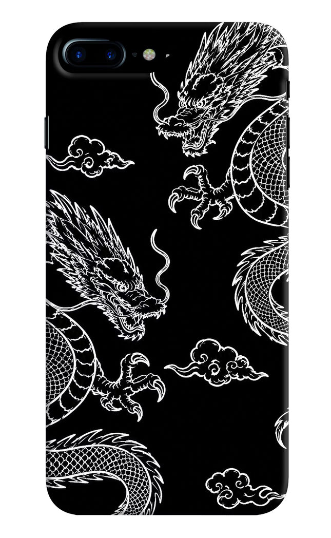 Twin Dragons iPhone 8 Plus Hard Case Back Cover by Casekaro