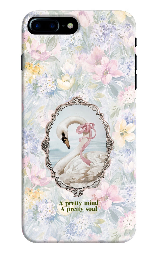 Pretty Mind Pretty Soul iPhone 8 Plus Hard Case Back Cover by Casekaro