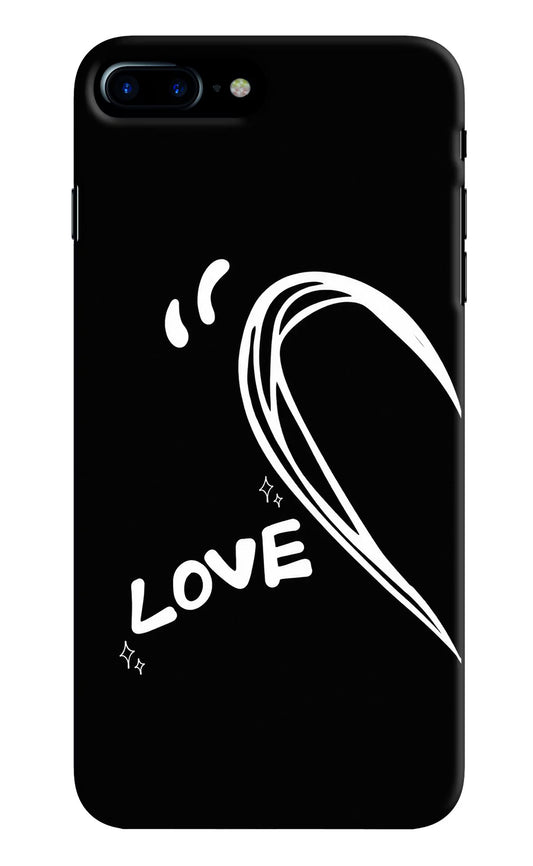 Love Line iPhone 8 Plus Hard Case Back Cover by Casekaro
