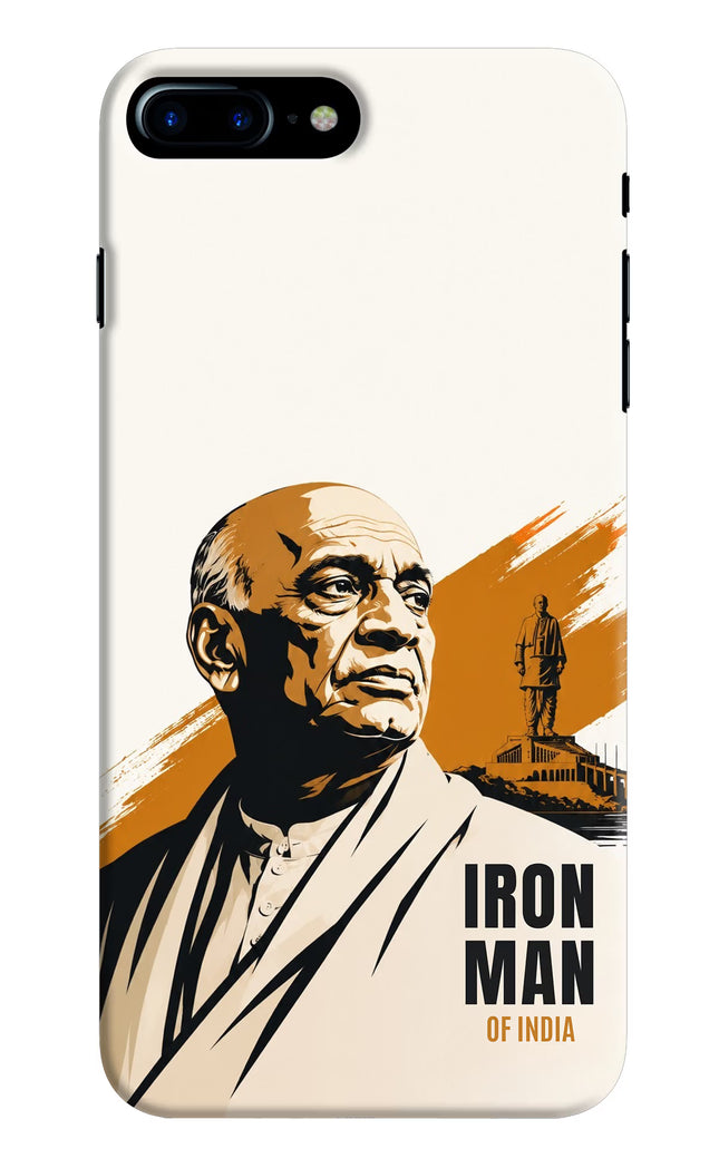 Sardar Patel Iron Will iPhone 8 Plus Hard Case Back Cover by Casekaro