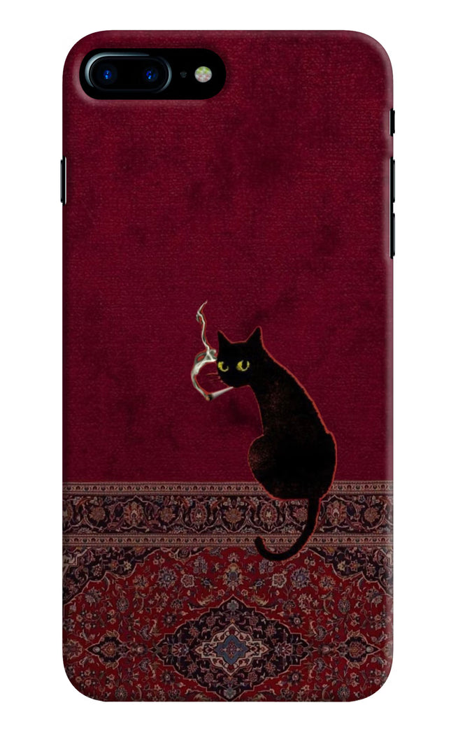 Midnight Cat iPhone 8 Plus Hard Case Back Cover by Casekaro