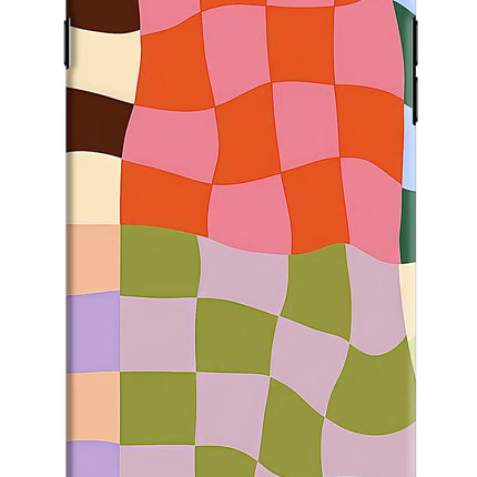 Wavy Grid iPhone 8 Plus Hard Case Back Cover by Casekaro