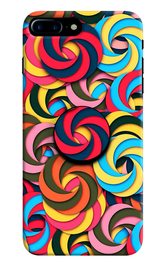 Spiral Pattern iPhone 8 Plus Pop Case by Casekaro