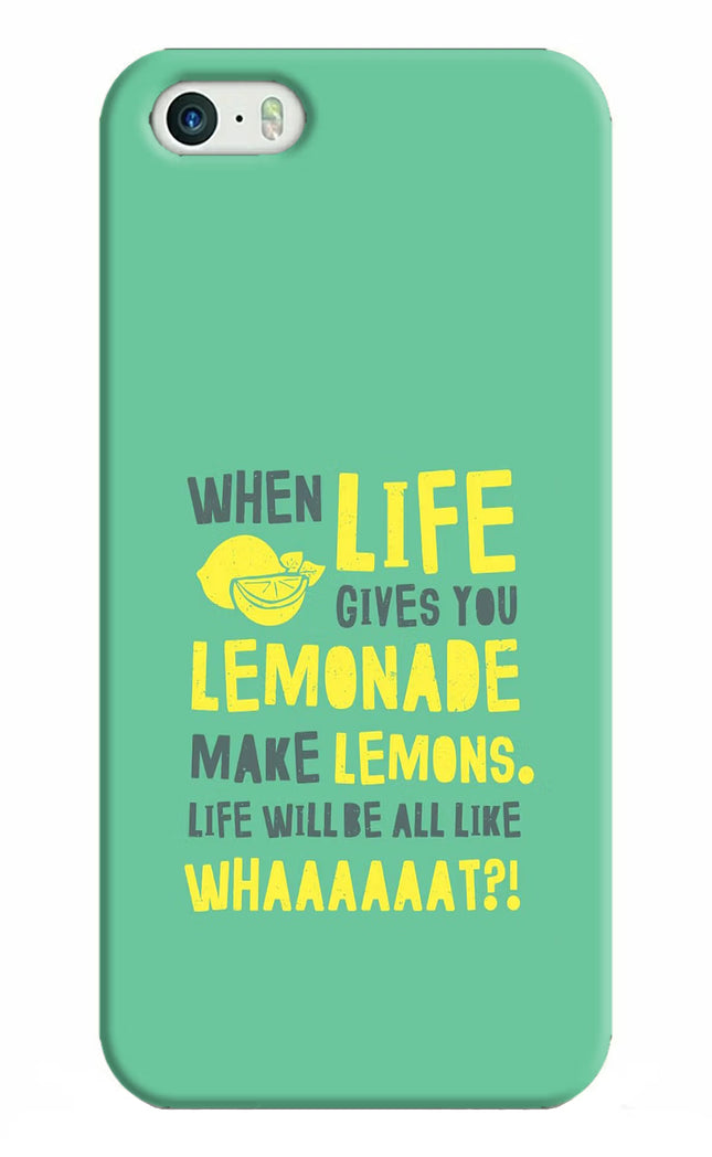 Quote iPhone 5/5s Hard Case Back Cover by Casekaro