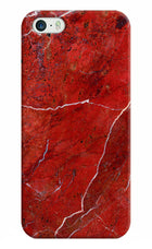 Red Marble Design iPhone 5/5s Hard Case Back Cover by Casekaro