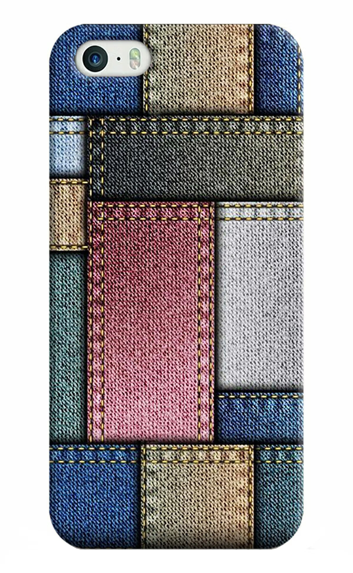 Multicolor Jeans iPhone 5/5s Hard Case Back Cover by Casekaro