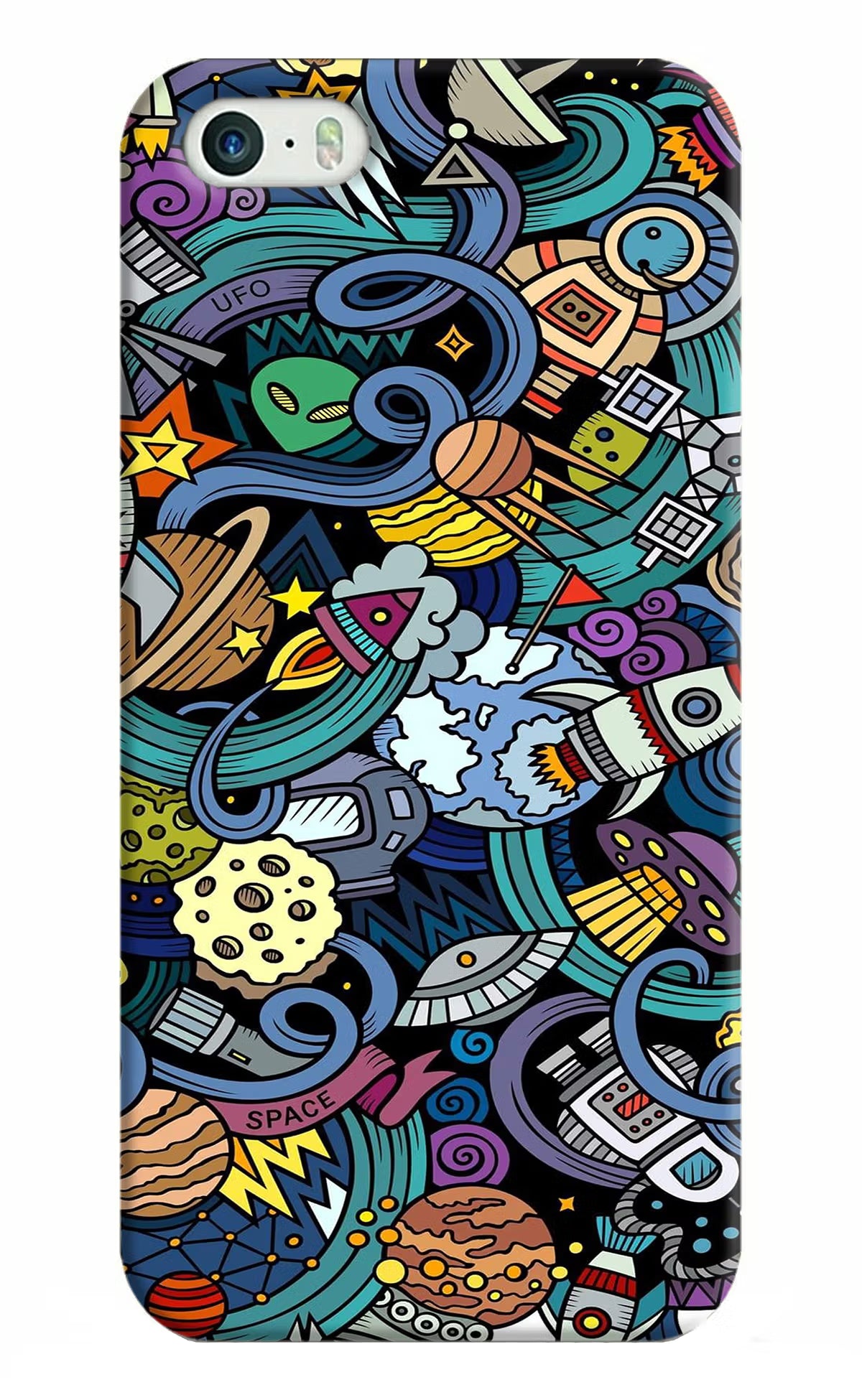 Space Abstract iPhone 5/5s Hard Case Back Cover by Casekaro