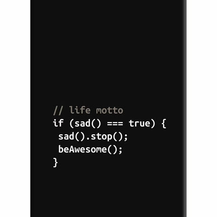 Life Motto Code iPhone 5/5s Hard Case Back Cover by Casekaro