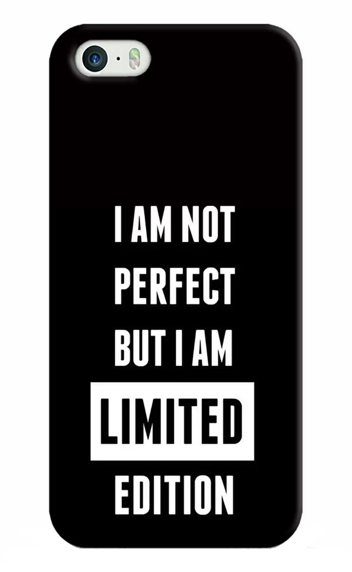 I Am Not Perfect But I Am Limited Edition iPhone 5/5s Hard Case Back Cover by Casekaro