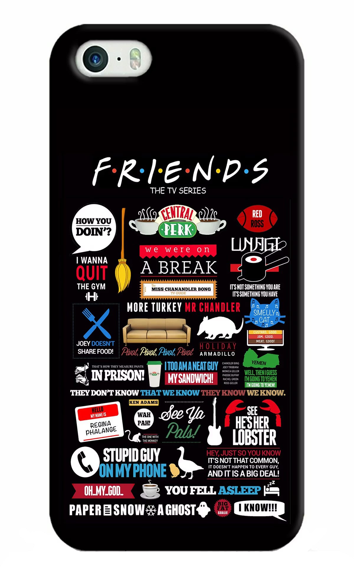 FRIENDS iPhone 5/5s Hard Case Back Cover by Casekaro
