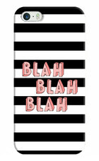 Blah Blah Blah iPhone 5/5s Hard Case Back Cover by Casekaro