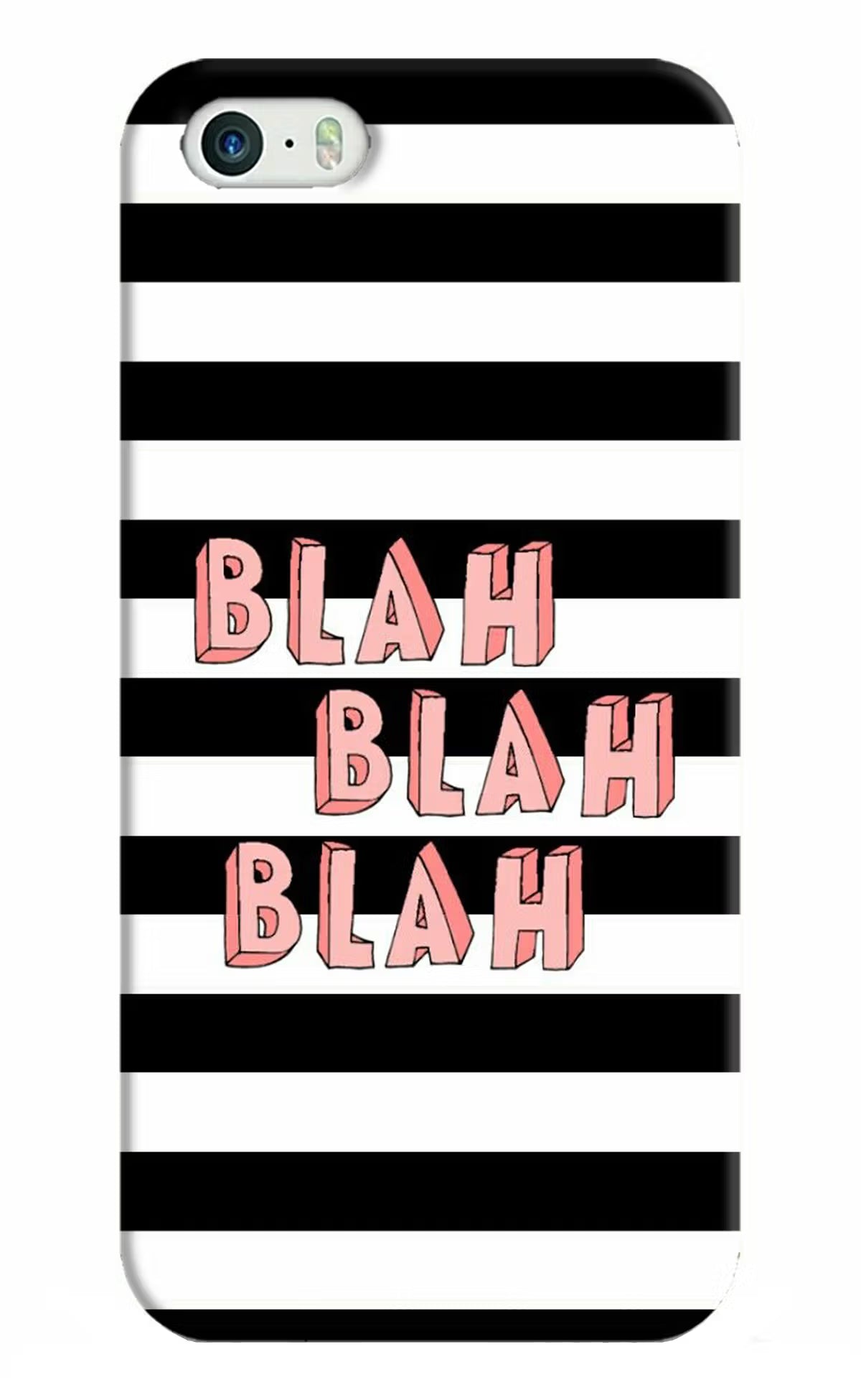 Blah Blah Blah iPhone 5/5s Hard Case Back Cover by Casekaro