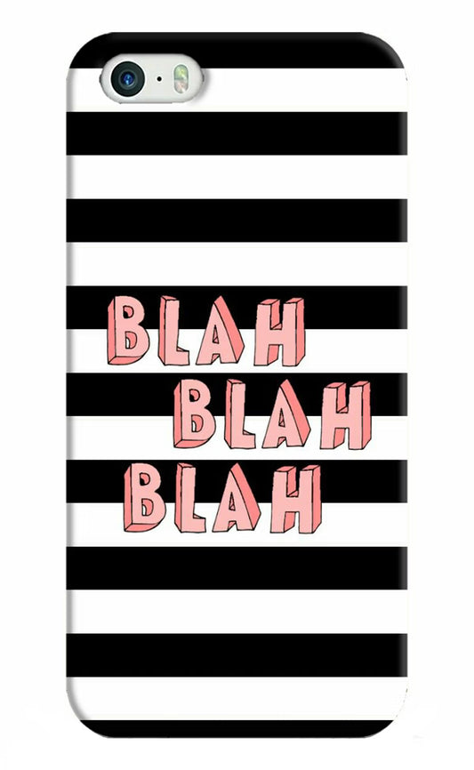 Blah Blah Blah iPhone 5/5s Hard Case Back Cover by Casekaro