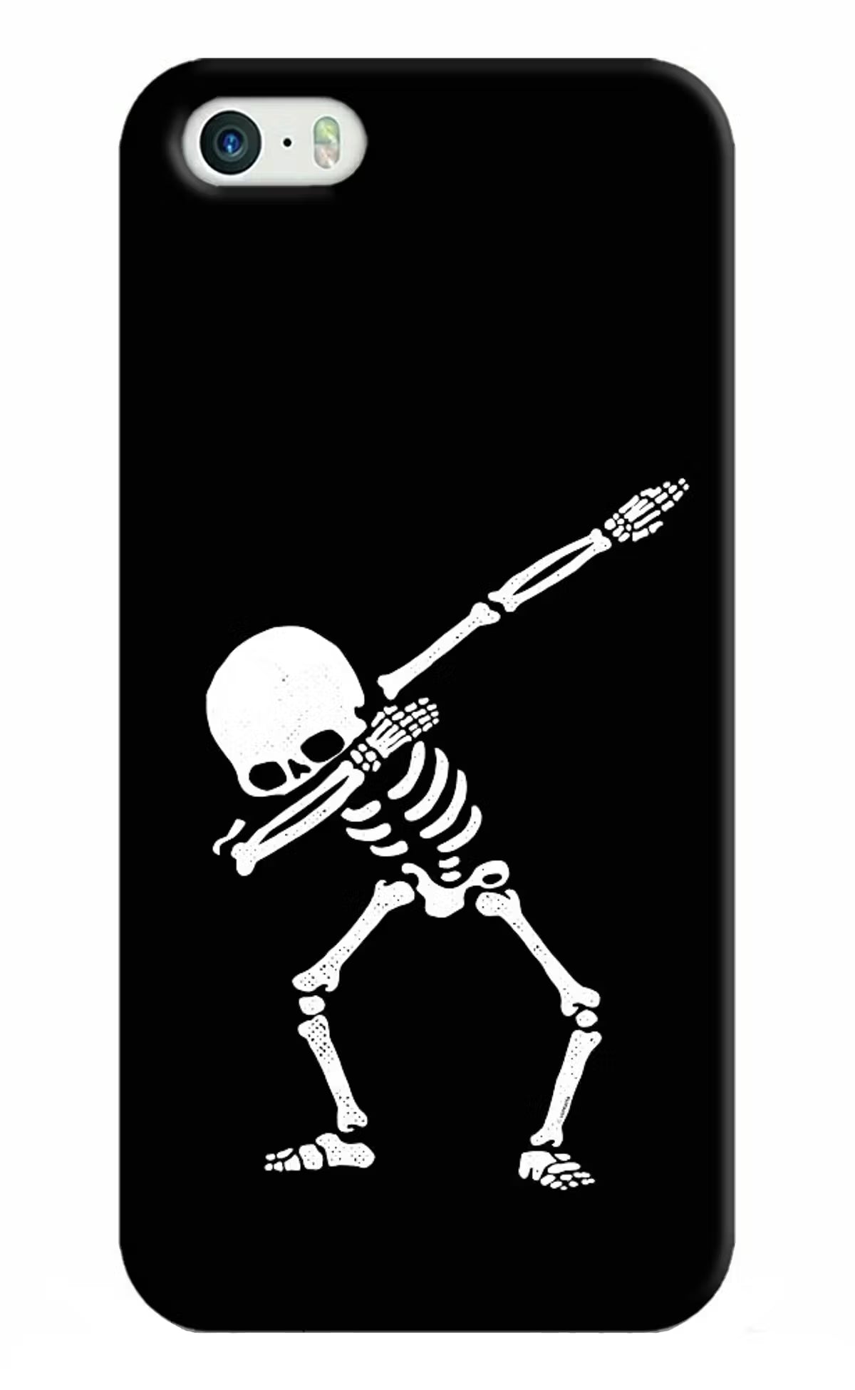 Dabbing Skeleton Art iPhone 5/5s Hard Case Back Cover by Casekaro