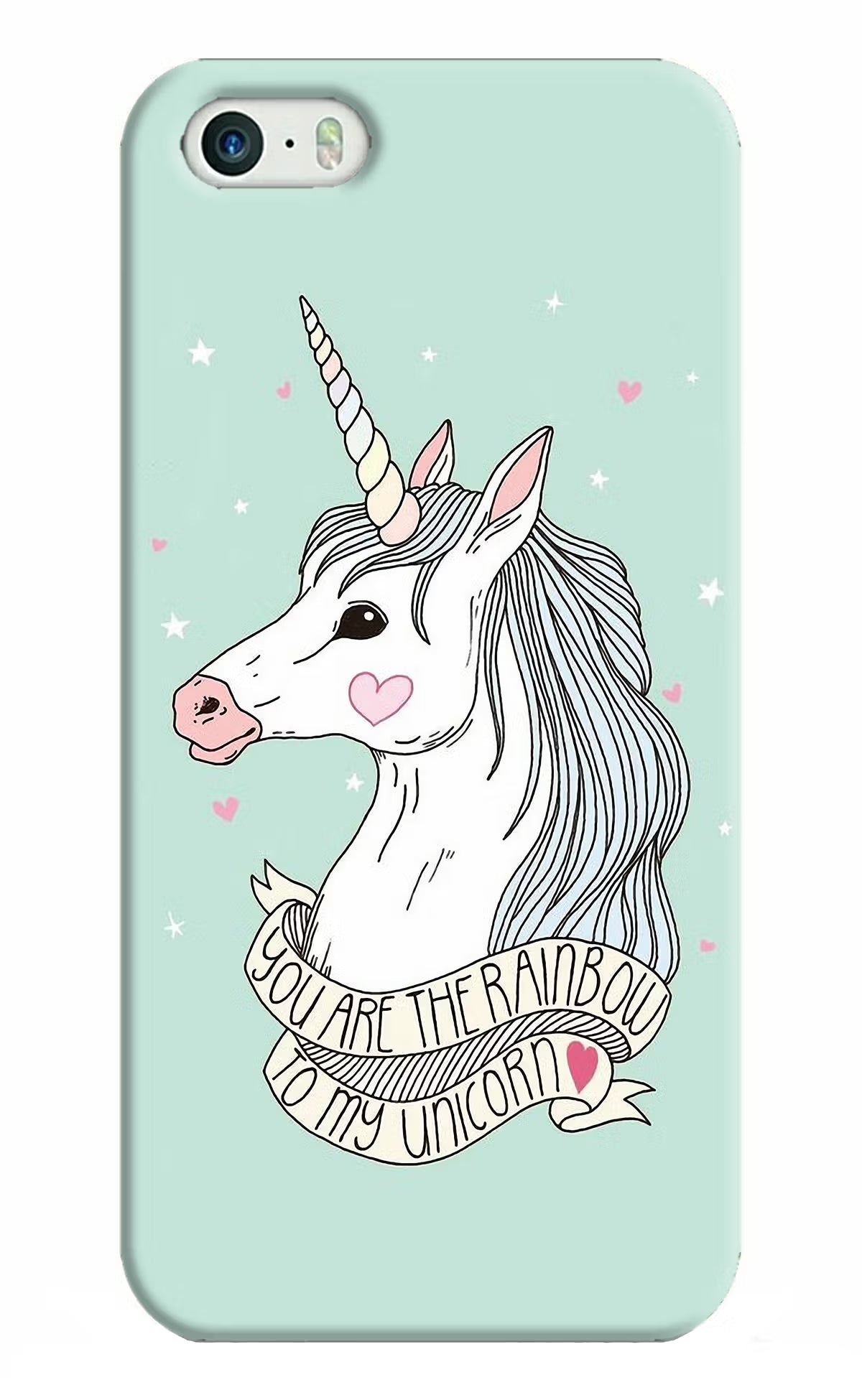 Unicorn Wallpaper iPhone 5/5s Hard Case Back Cover by Casekaro