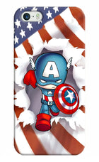Captain America iPhone 5/5s Hard Case Back Cover by Casekaro