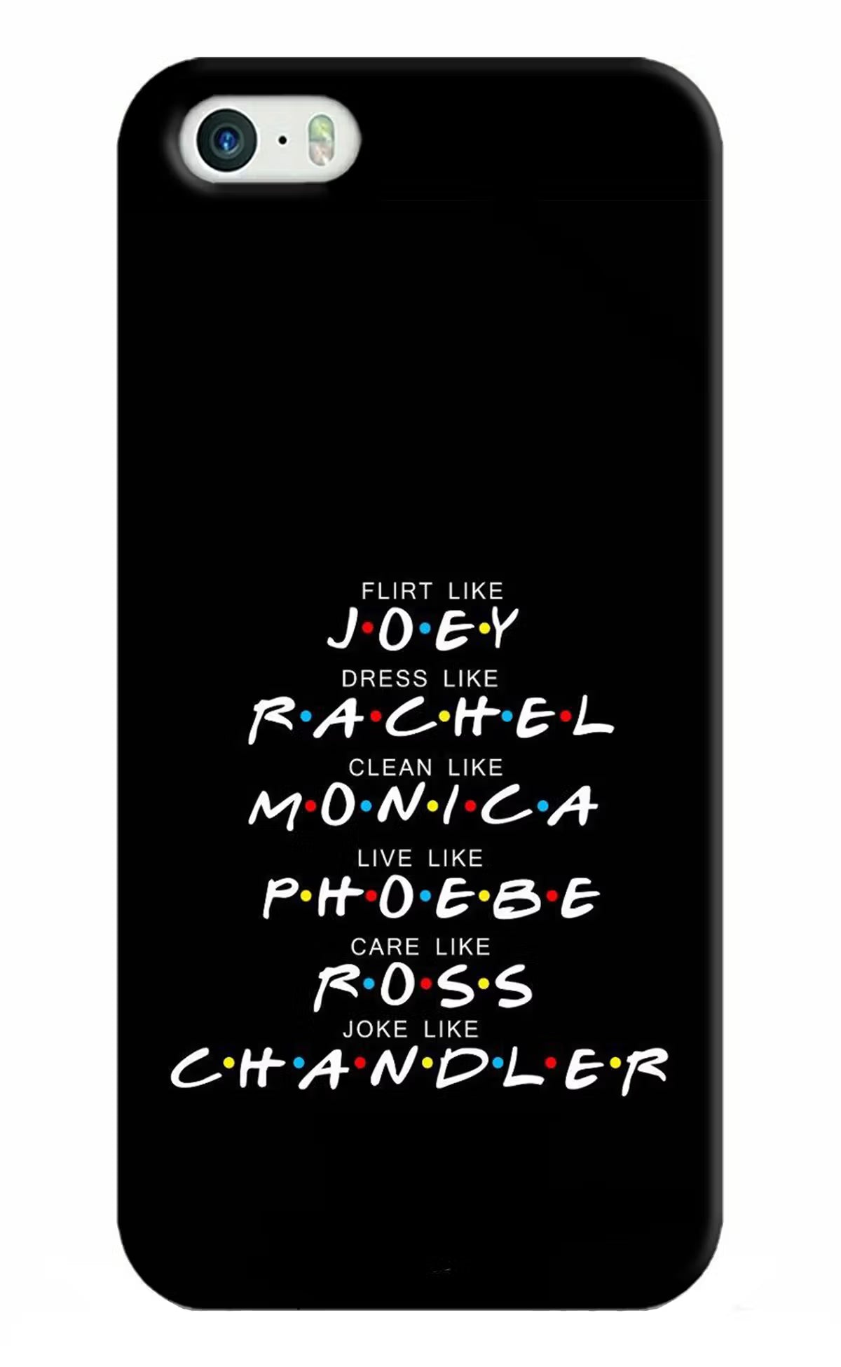 FRIENDS Character iPhone 5/5s Hard Case Back Cover by Casekaro