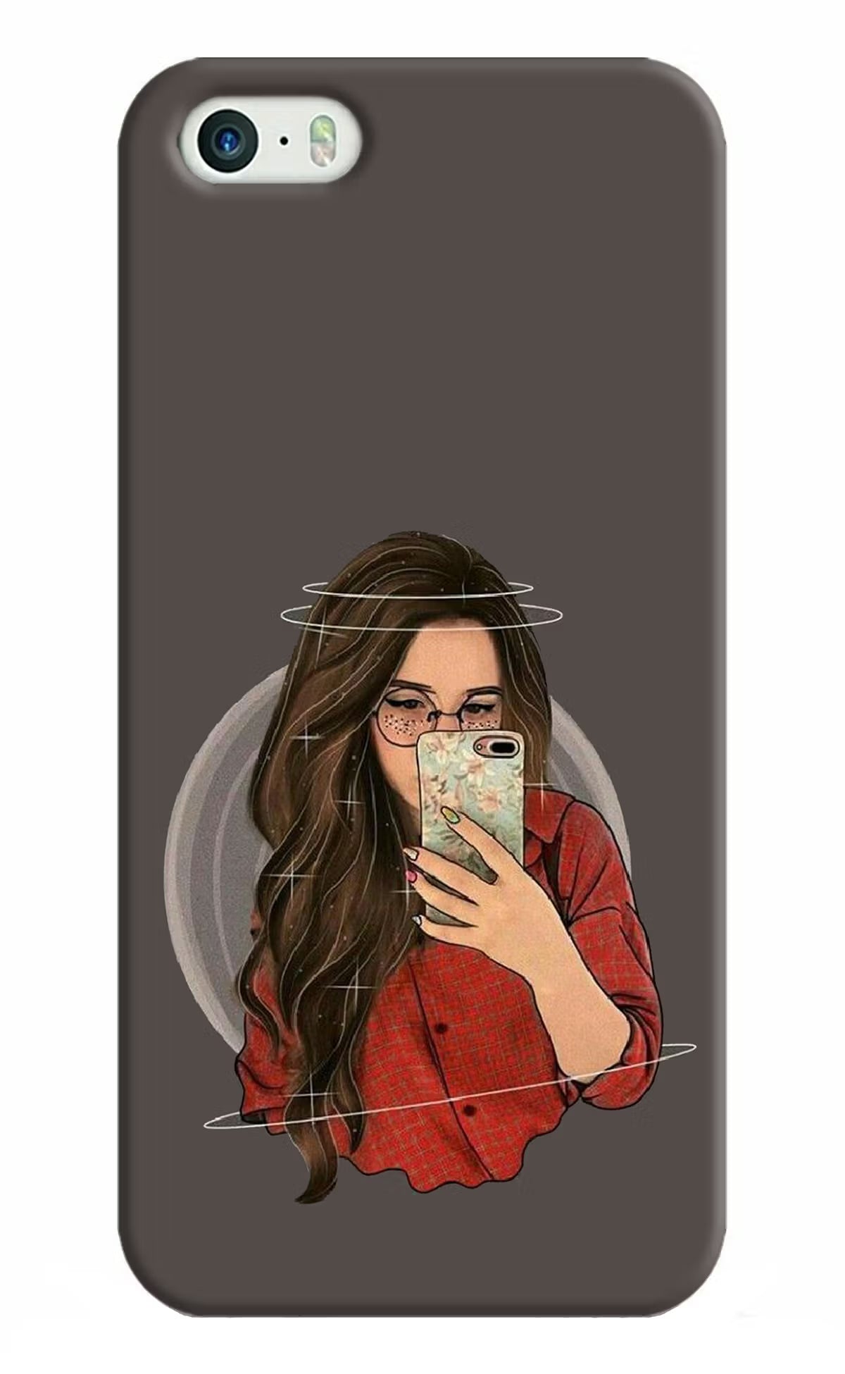 Selfie Queen iPhone 5/5s Hard Case Back Cover by Casekaro