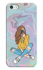 Selfie Girl iPhone 5/5s Hard Case Back Cover by Casekaro