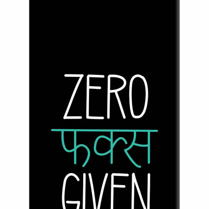 Zero Fucks Given iPhone 5/5s Hard Case Back Cover by Casekaro