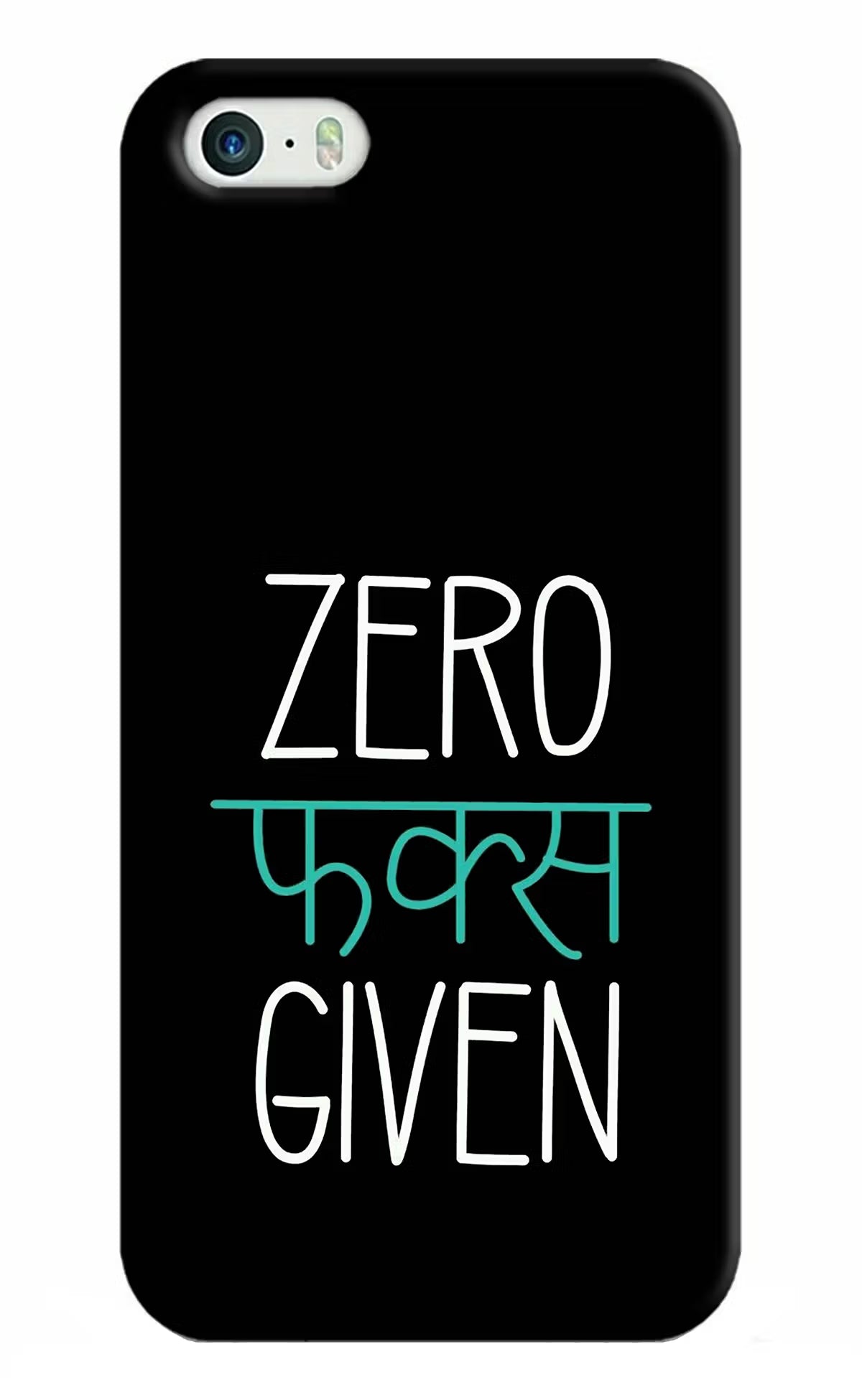 Zero Fucks Given iPhone 5/5s Hard Case Back Cover by Casekaro