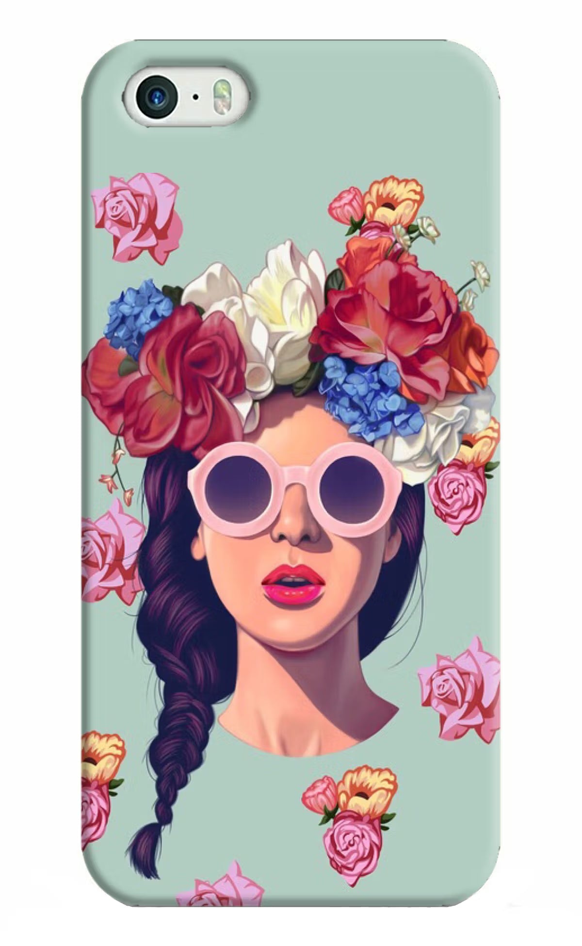 Pretty Girl iPhone 5/5s Hard Case Back Cover by Casekaro