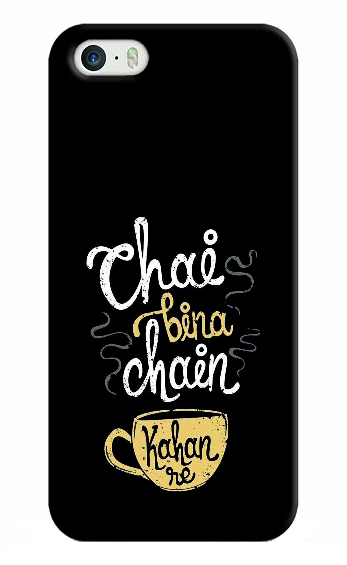 Chai Bina Chain Kaha Re iPhone 5/5s Hard Case Back Cover by Casekaro