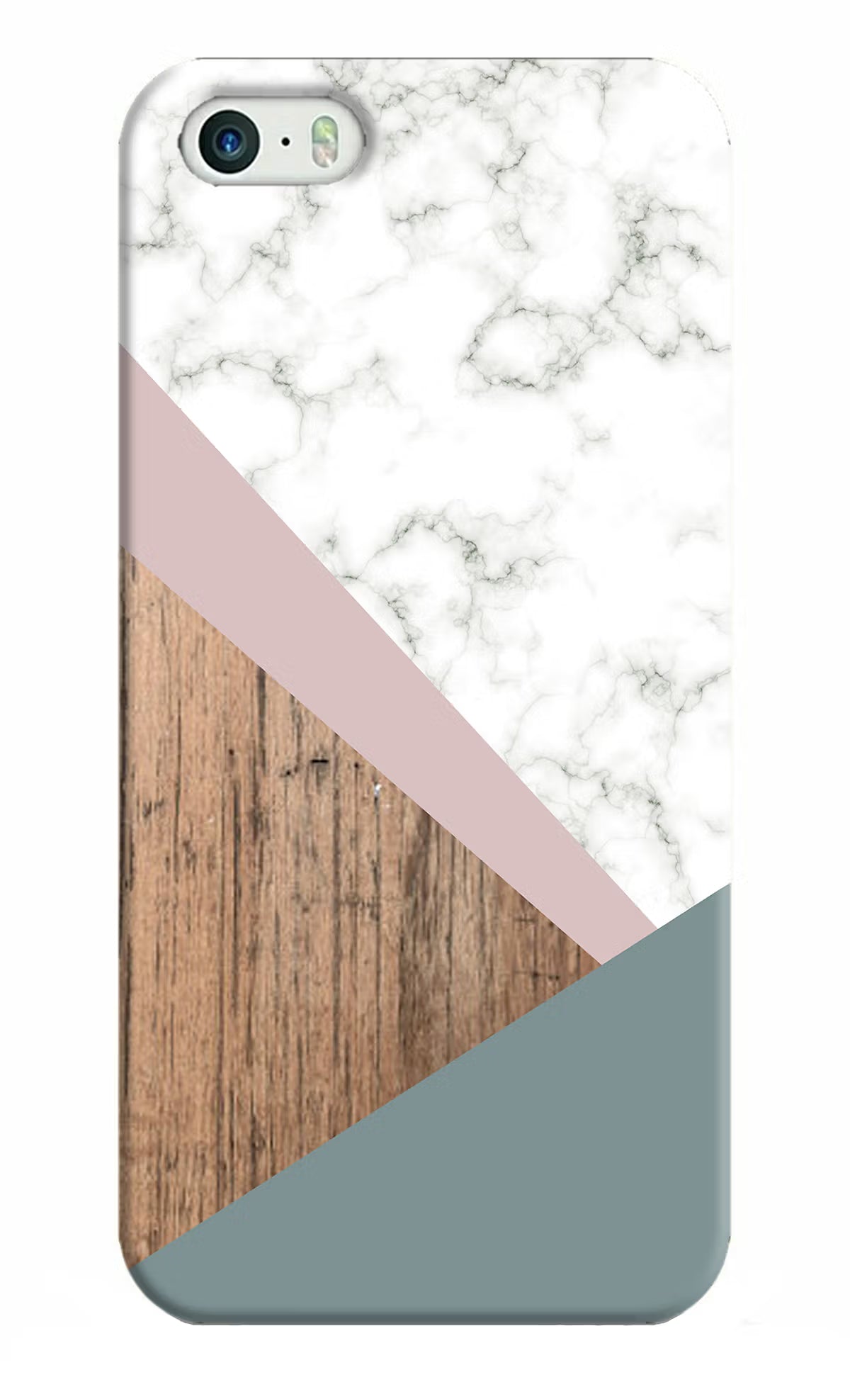 Marble wood Abstract iPhone 5/5s Hard Case Back Cover by Casekaro