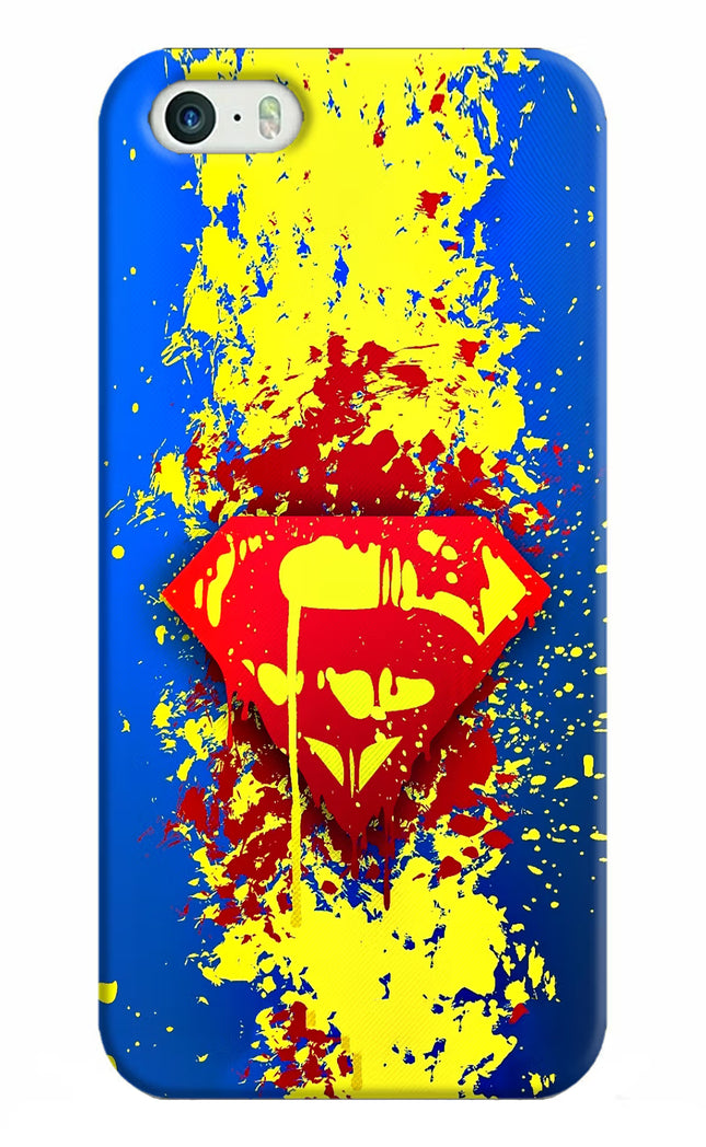 Superman logo iPhone 5/5s Hard Case Back Cover by Casekaro
