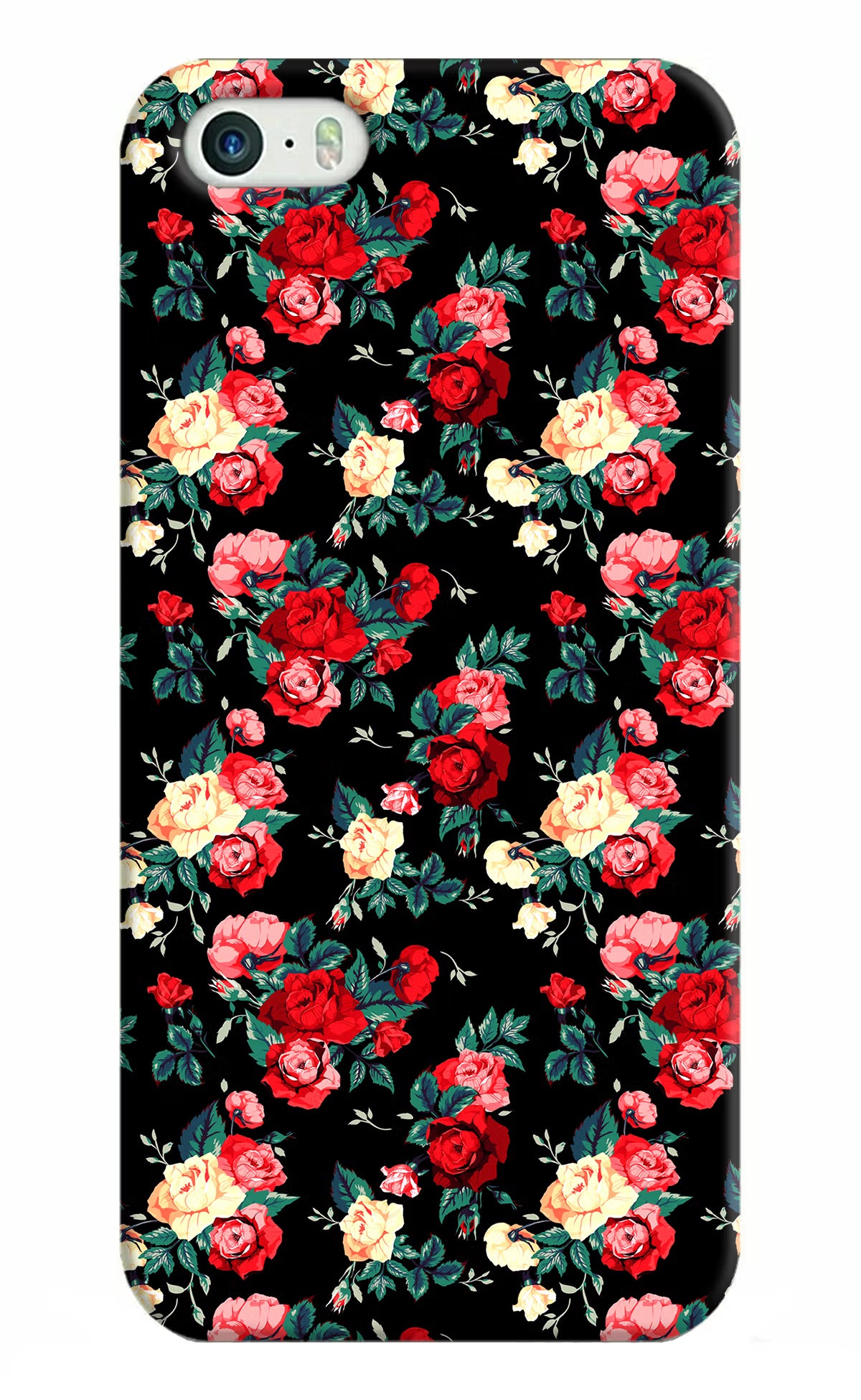 Rose Pattern iPhone 5/5s Hard Case Back Cover by Casekaro