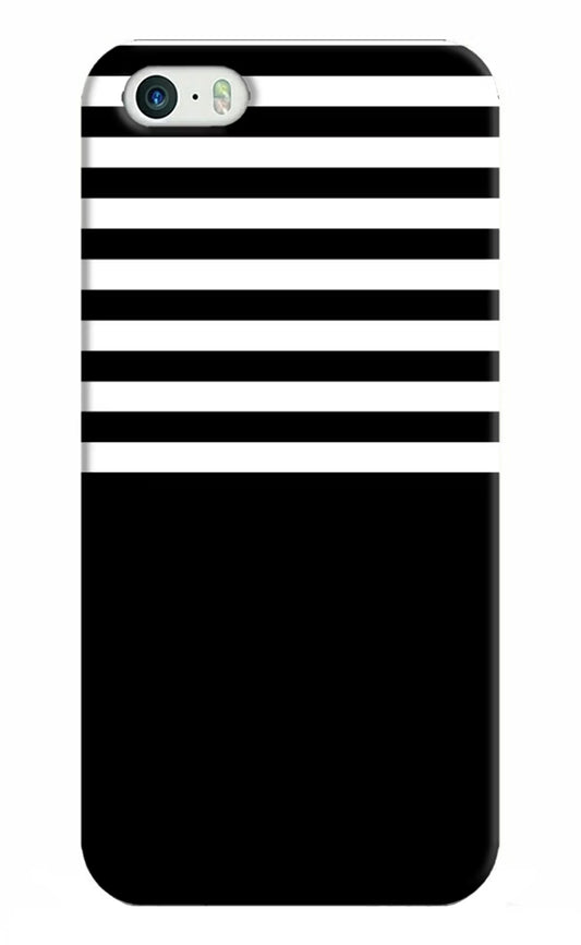 Black and White Print iPhone 5/5s Hard Case Back Cover by Casekaro